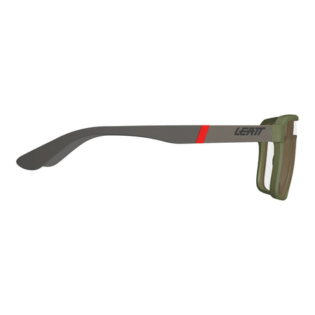 Leatt TheViz Sunglasses Pyrenees - Satin Green Polarized Silver 20 VLT