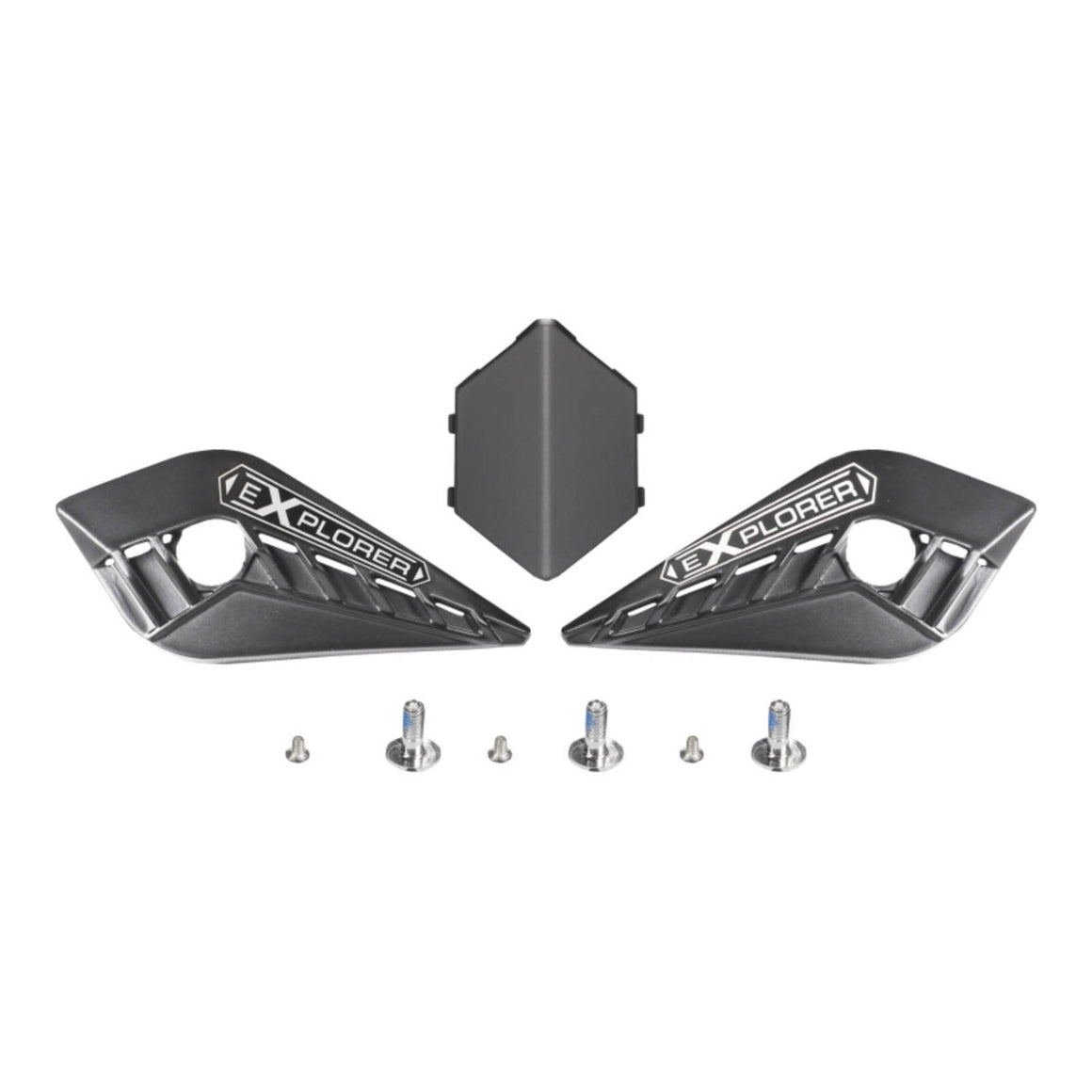 MX701 Carbon Cover Side Screw Peak Matt Black