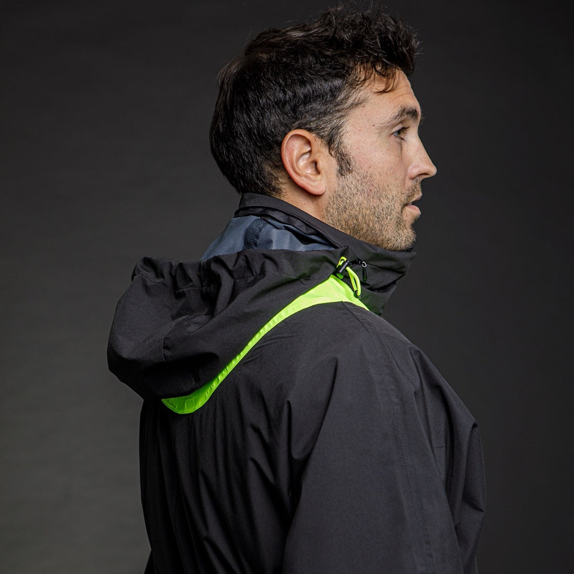 LS2 X-Rain Jacket - Black / Hi-Vis Yellow