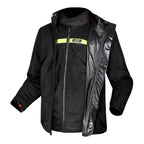 LS2 Riva Men's Jacket - Light Grey / Hi-Vis Orange