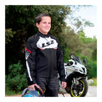 LS2 Apex Evo Kids Jacket - Black / White / Red