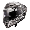 LS2 FF807 Dragon Carbon Enthum Helmet - Black / Silver 06