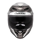 LS2 FF807 Dragon Carbon Enthum Helmet - Black / Silver 06