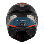 LS2 FF808 Stream II Road Helmet - Matte Black / Blue 06