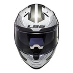 LS2 FF811 Vector II Metric Helmet - White / Titanium / Silver