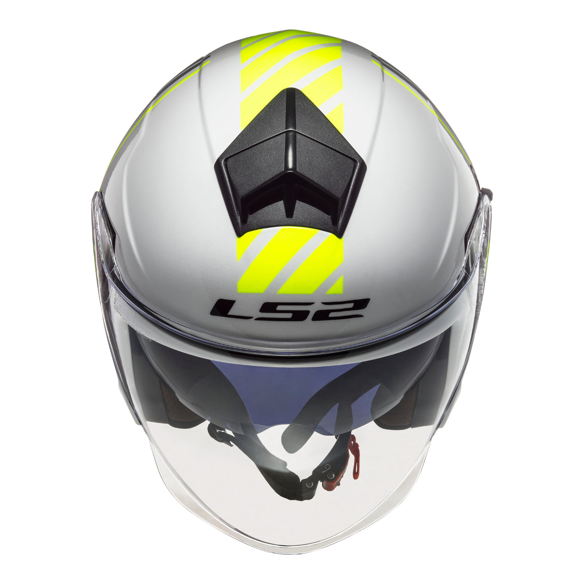 LS2 OF573 Twister II Luna Helmet - White / Silver