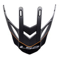 LS2 MX436 Pioneer Peak Element - Matte Titanium / Orange