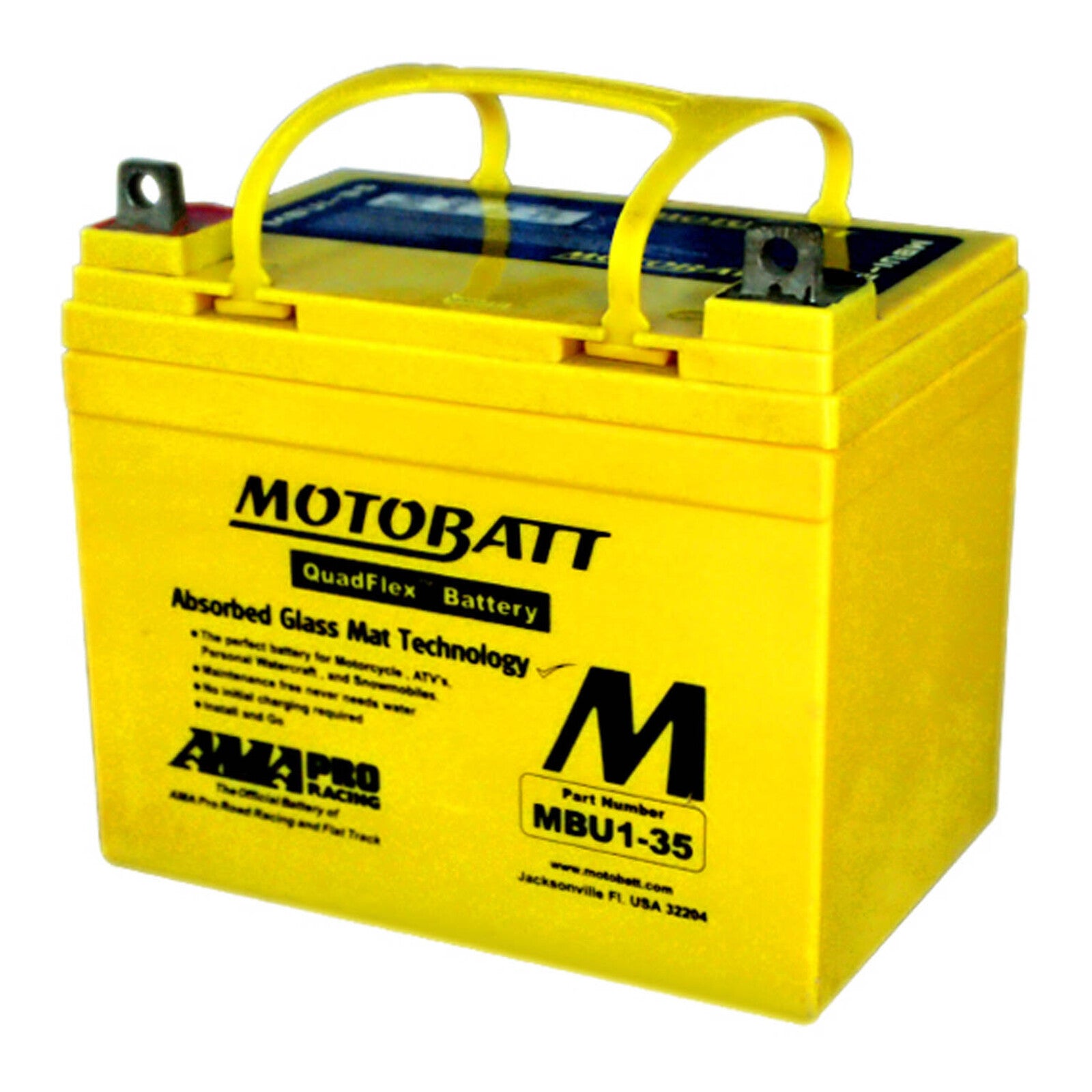 Motobatt Lug Type Terminal, Positive L/H MBU1-35