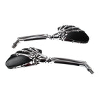 Whites Mirror Universal Skeleton Hand Chrome/Black 10mm (Pair)