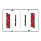 DRC Motion Front Fork Outer Decals- Showa - Clear/Red/Black