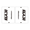 DRC Motion Front Fork Outer Decals- KYB 14 - Clear/Black/White