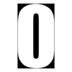 Whites Race Number - White #0 (10 Pack)