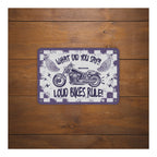 Oxford Garage Metal Sign: What Did You Say