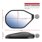 RAM Left & Right Tough-Mirror Kit with Standard Arms + M10 X 1.25 Bases