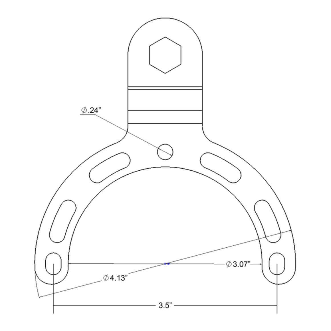 RAM Small Gas Tank Ball Base for Motorcycles