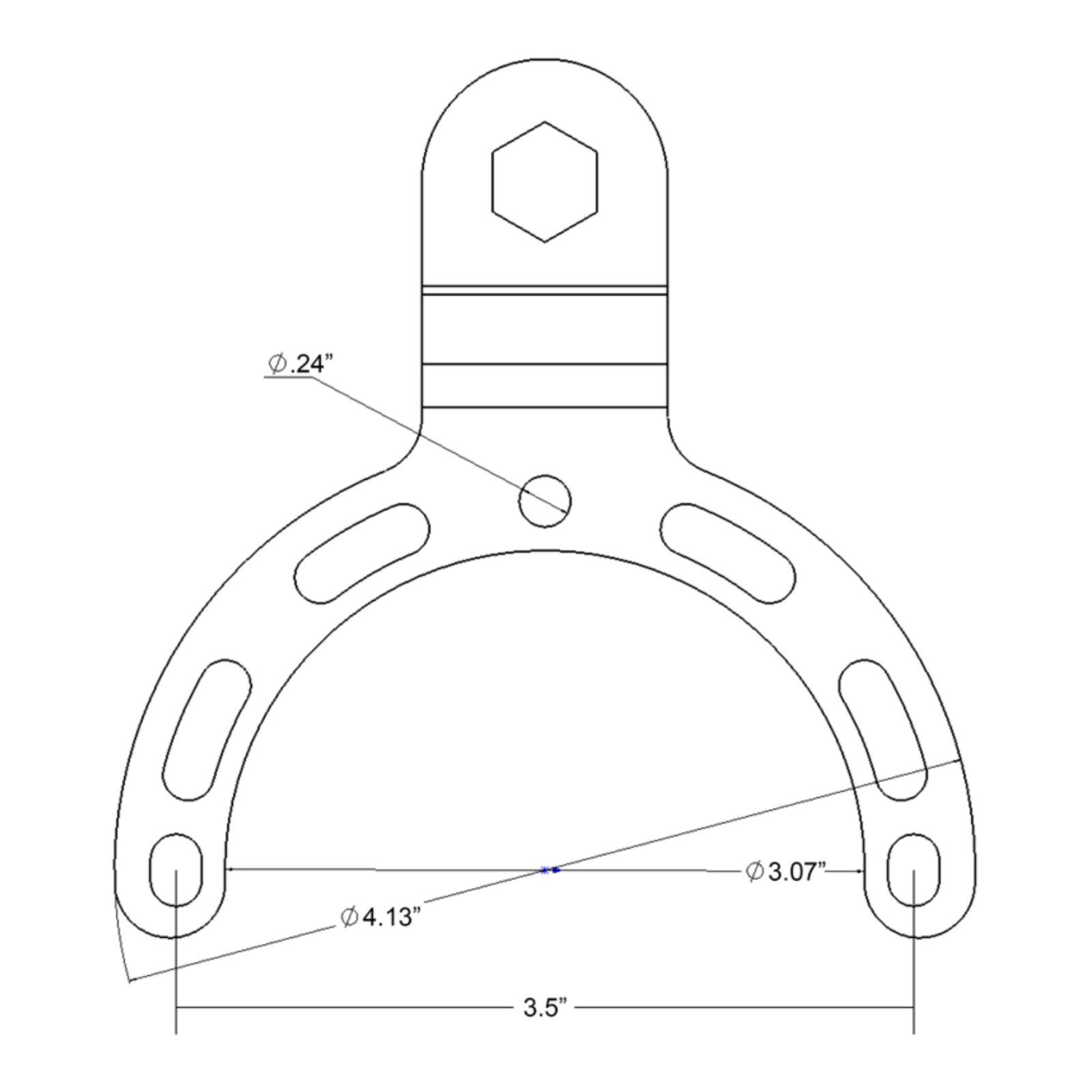 RAM Small Gas Tank Ball Base for Motorcycles