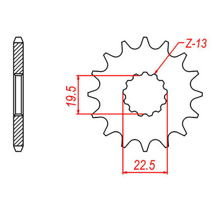 MTX 435 Steel Front Sprocket #530 (10-332)