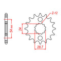 MTX 517 Steel Front Sprocket #530 (10-106)