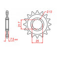 MTX 1536 Steel Front Sprocket #520 (10-536)
