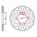MTX 809/2 Steel Rear Sprocket #428 (11-053)