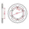 MTX 251 Hornet Lightweight Steel Rear Sprocket #520 (11H-428)