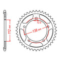 MTX 1304 Steel Rear Sprocket #525 (11-MAS)