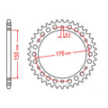 MTX 2011 Steel Rear Sprocket #530 (11-TR2)