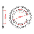 MTX 006 Steel Rear Sprocket #525 (11-006) (8.5mm)