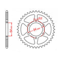 MTX 814 Steel Rear Sprocket #530 (11-440)