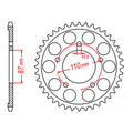MTX 807 Steel Rear Sprocket #525 (11-33C)