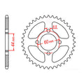 MTX 833 Steel Rear Sprocket #428 (11-5FC)