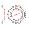 MTX 859 Steel Rear Sprocket #530 (11-36Y)