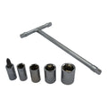 WHITES MINI T-HANDLE SOCKET SET 6/8/10/12/14MM +PHILLIPS#2