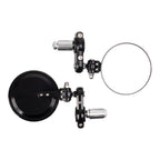 Whites Handlebar Bar End Mirrors Pair - Hinged - Black