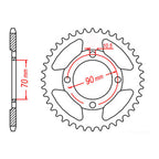 XAM Sprocket Kit Honda CT110X O-Ring 15/45