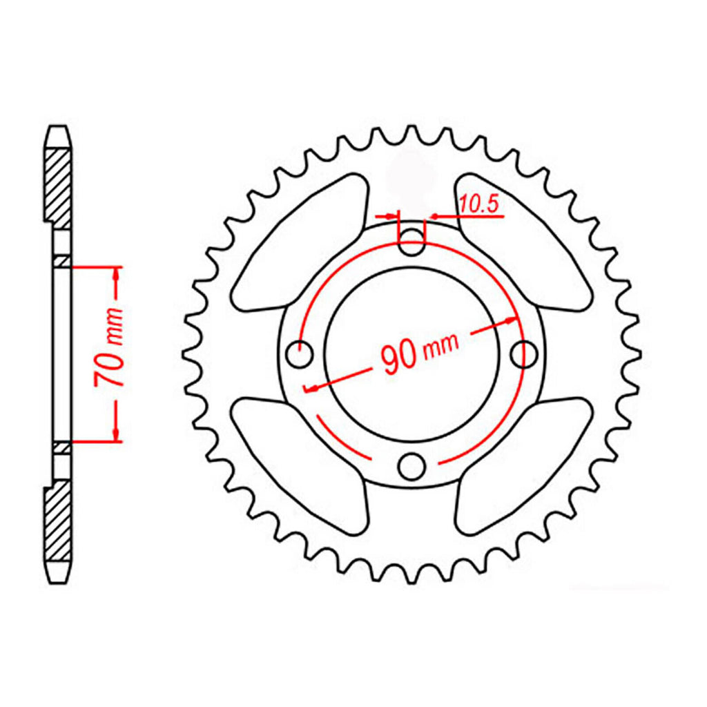 XAM Sprocket Kit Honda CT110X 15/45