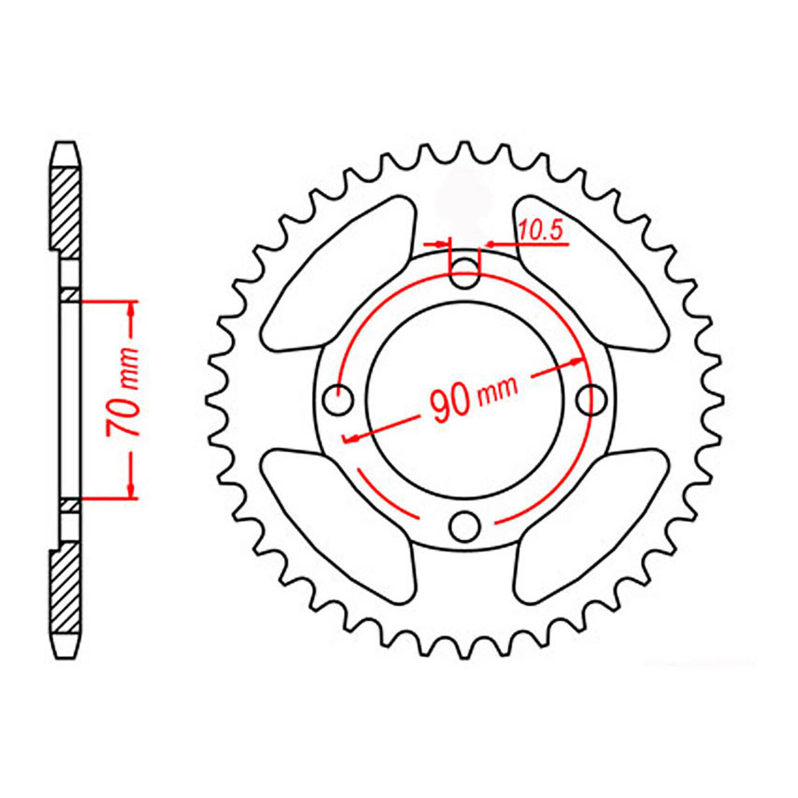XAM Sprocket Kit Honda CT110X 15/45