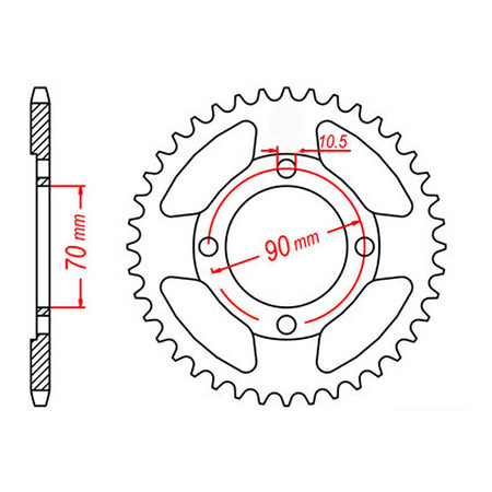 XAM Sprocket Kit Honda CT110X 15/45