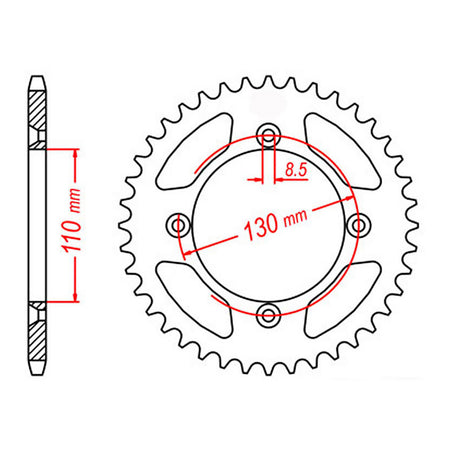 XAM Sprocket Kit Honda CRF150r 07-16 15/50