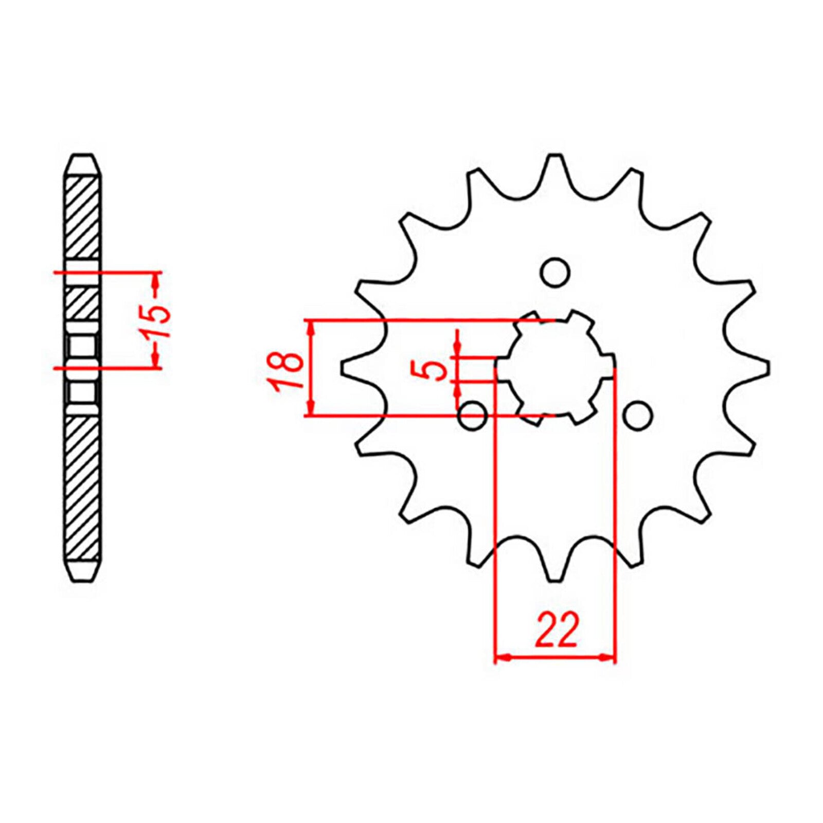 XAM Sprocket Kit Kawasaki KX125 '03- 13/51