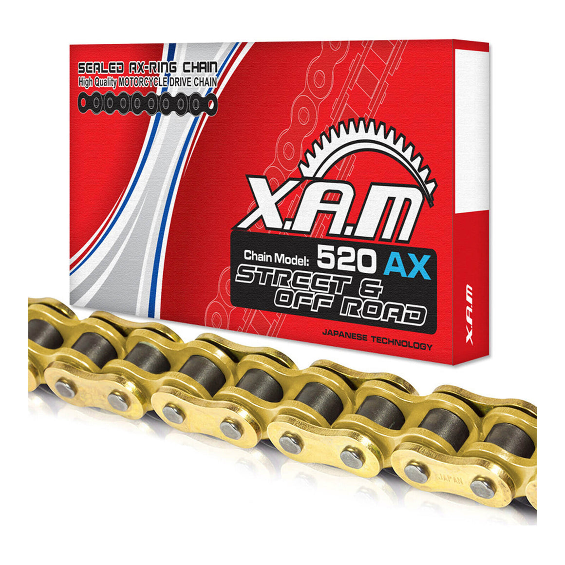 XAM Sprocket Kit Kawasaki KX250 '92-'96 X-Ring Gold 14/49