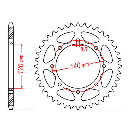 XAM Sprocket Kit Kawasaki KLR650 '22-'24 X-Ring 15/43