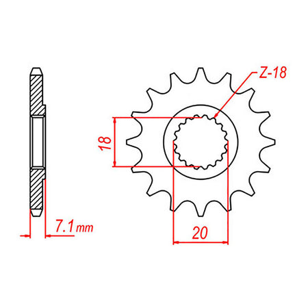 XAM Sprocket Kit Suzuki RM125 X-Ring 12/49
