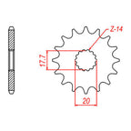 XAM Sprocket Kit Yamaha YZ125 '02-'04 Zero Blue 13/49