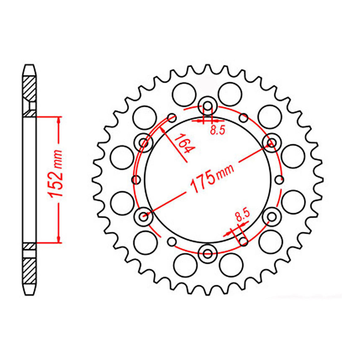 XAM Sprocket Kit Yamaha TT250 R '93-'95 - 520NSD 14/43
