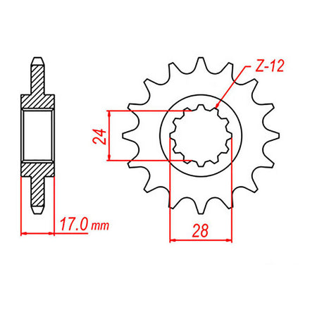 XAM Sprocket Kit Honda CBR600 '97/'98 X-Ring Gold 15/43