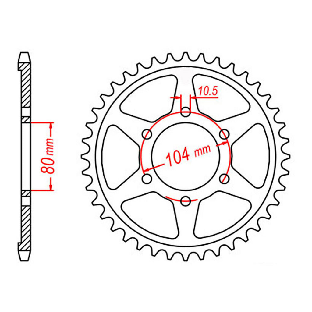 XAM Sprocket Kit Kawasaki ZX9R '94-'97 X-Ring 16/44