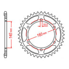 XAM Sprocket Kit Kawasaki ZZR1100 '90-'92 X-Ring 17/45