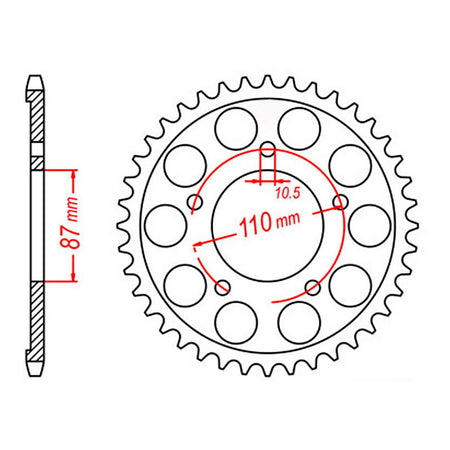 XAM Sprocket Kit Suzuki SV650-S '99-'09 X-Ring Gold 15/44
