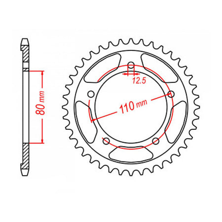 XAM Sprocket Kit Triumph Thunderbird 900 Trident X-Ring 17/43